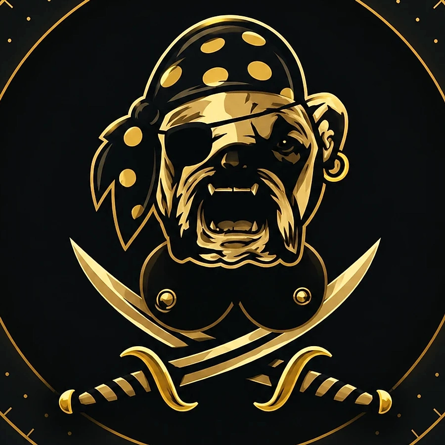 Piraten-Crew Poker Wappen